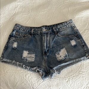 Distressed Denim Women's Shorts
